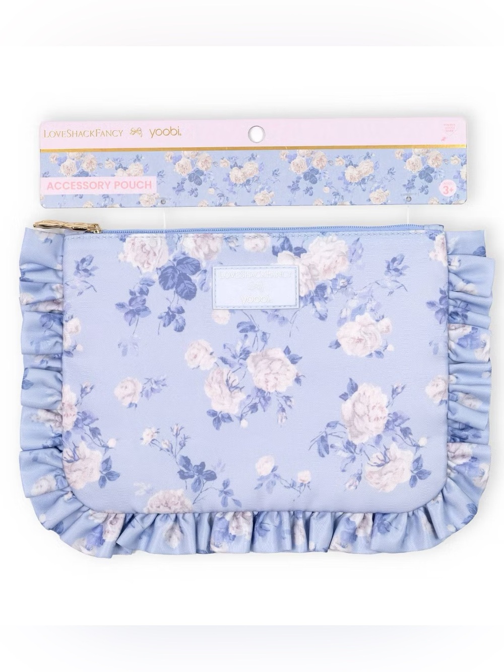 Love Shack Fancy x Target Yoobi Blooming Heirloom Flat Zip Pencil Case Ruffles
